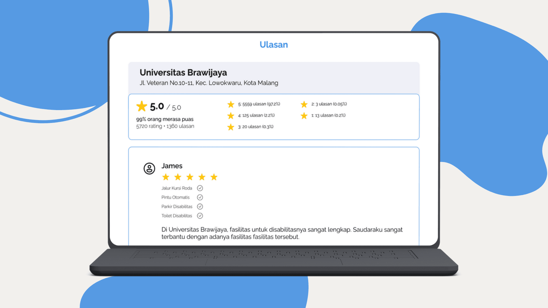User comments and reviews sharing accessibility experiences.